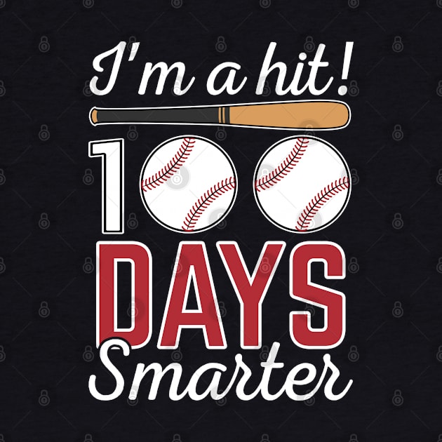 Cute 100 Days Smarter Baseball Sport Gift by HCMGift